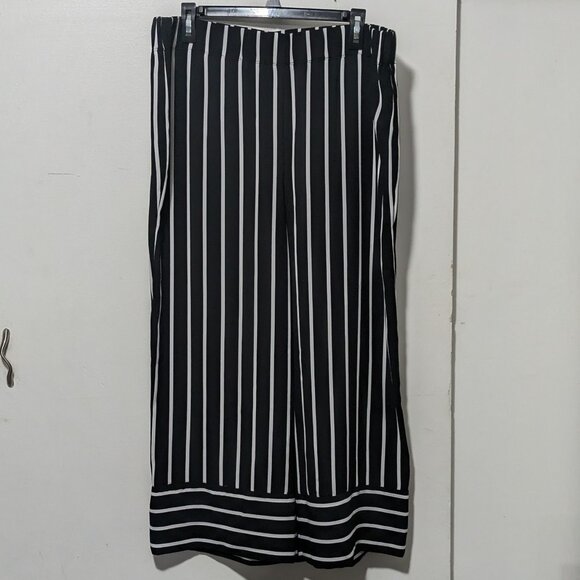 INC International Concepts Pants - I.N.C International Concepts Black White Striped Wide Leg Pants
